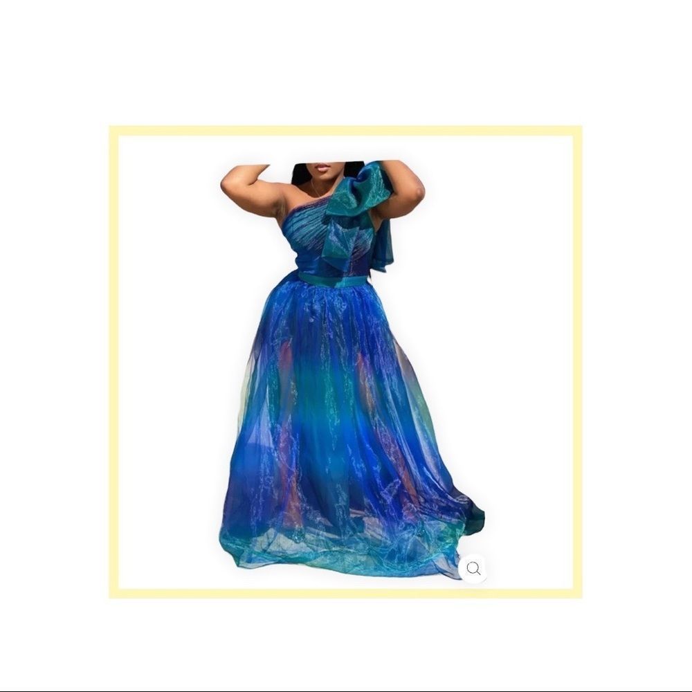 Shimmering Blue Dress